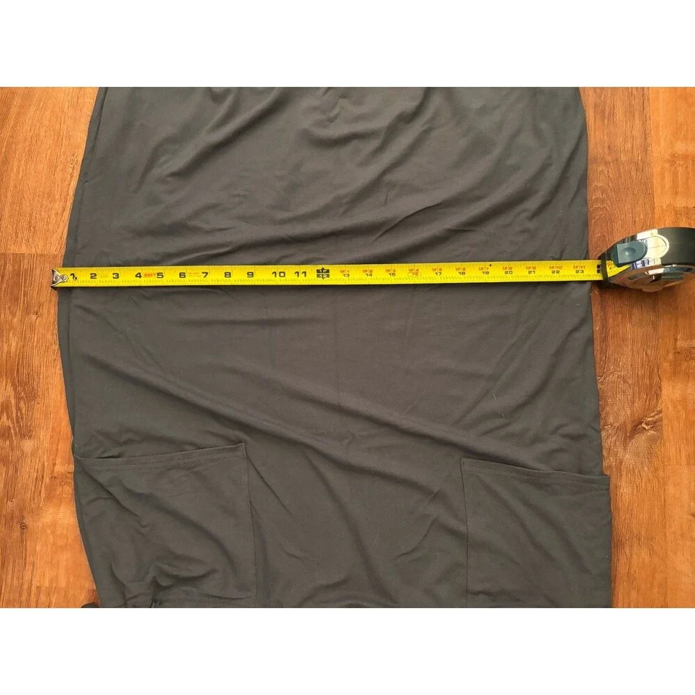Boho Festival Bandage Gray Top / Skirt Double Drawstring w/ Pockets, Regular OS